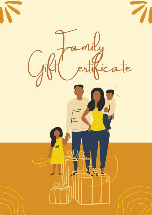 Gift Certificate-Family (up to 5 participants)