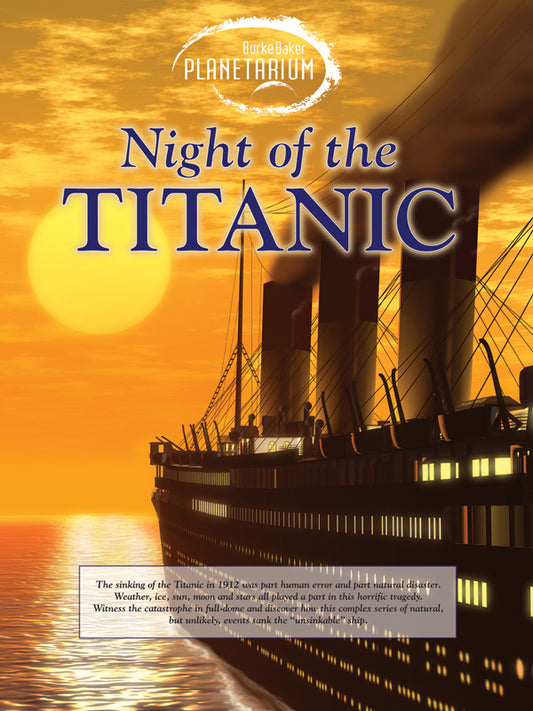 Ticket: Saturday August 29th 4:00 pm Night of the Titanic Experience